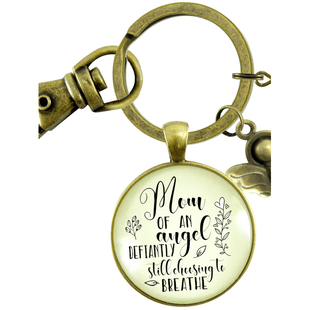 Mother Of and ANGEL Keychain infant loss memorial gift sympathy gift new baby Memorial Keychain custom memorial keychain